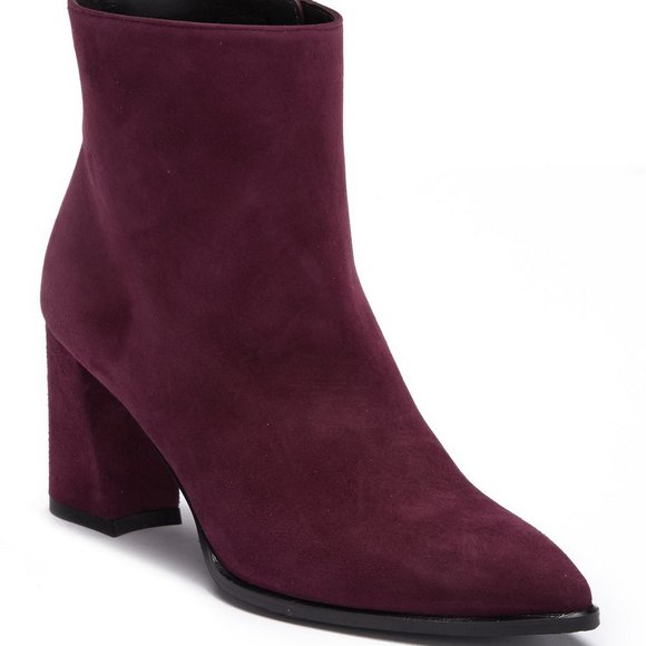 NEW Stuart Weitzman Suede Ankle Boots - Block Heel for Fall Work or Weekend - Picture 8 of 14